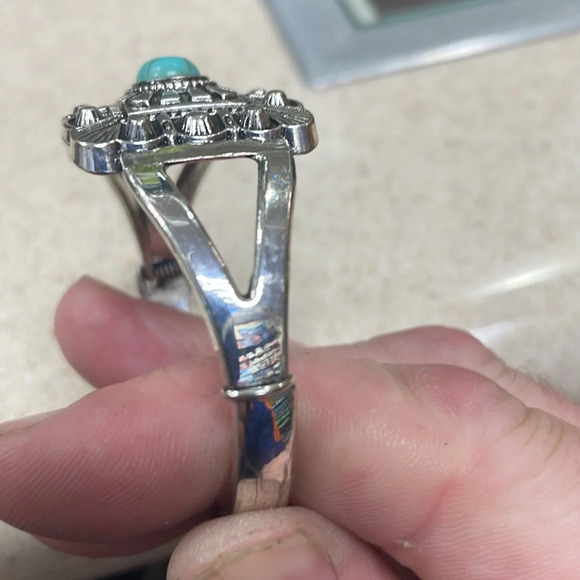 Turquoise, color silver, paparazzi bracelet. - Picture 5 of 5
